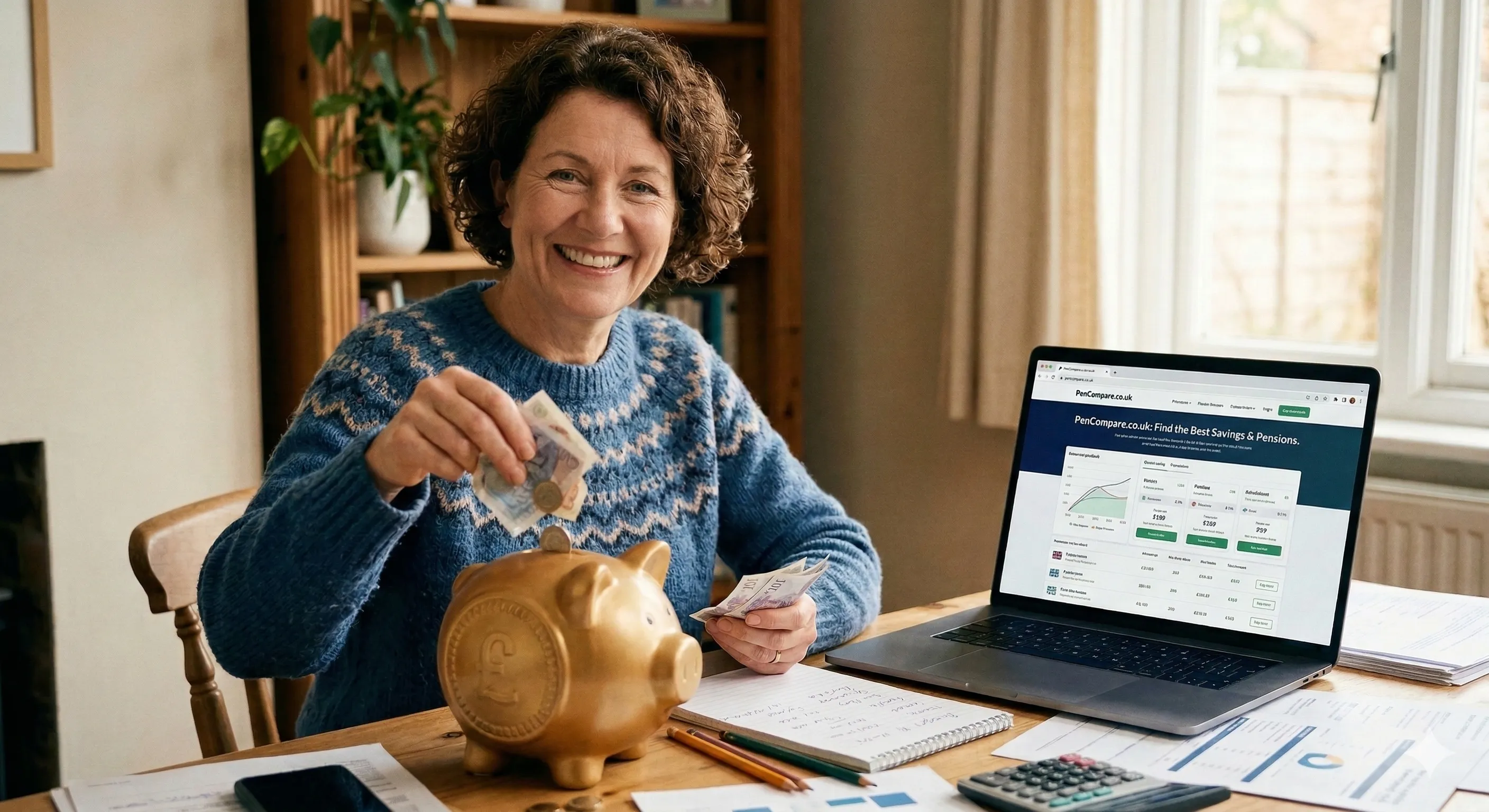 Person happy about saving money on medication